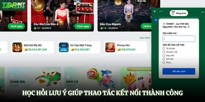 Học hỏi lưu ý giúp thao tác kết nối thành công